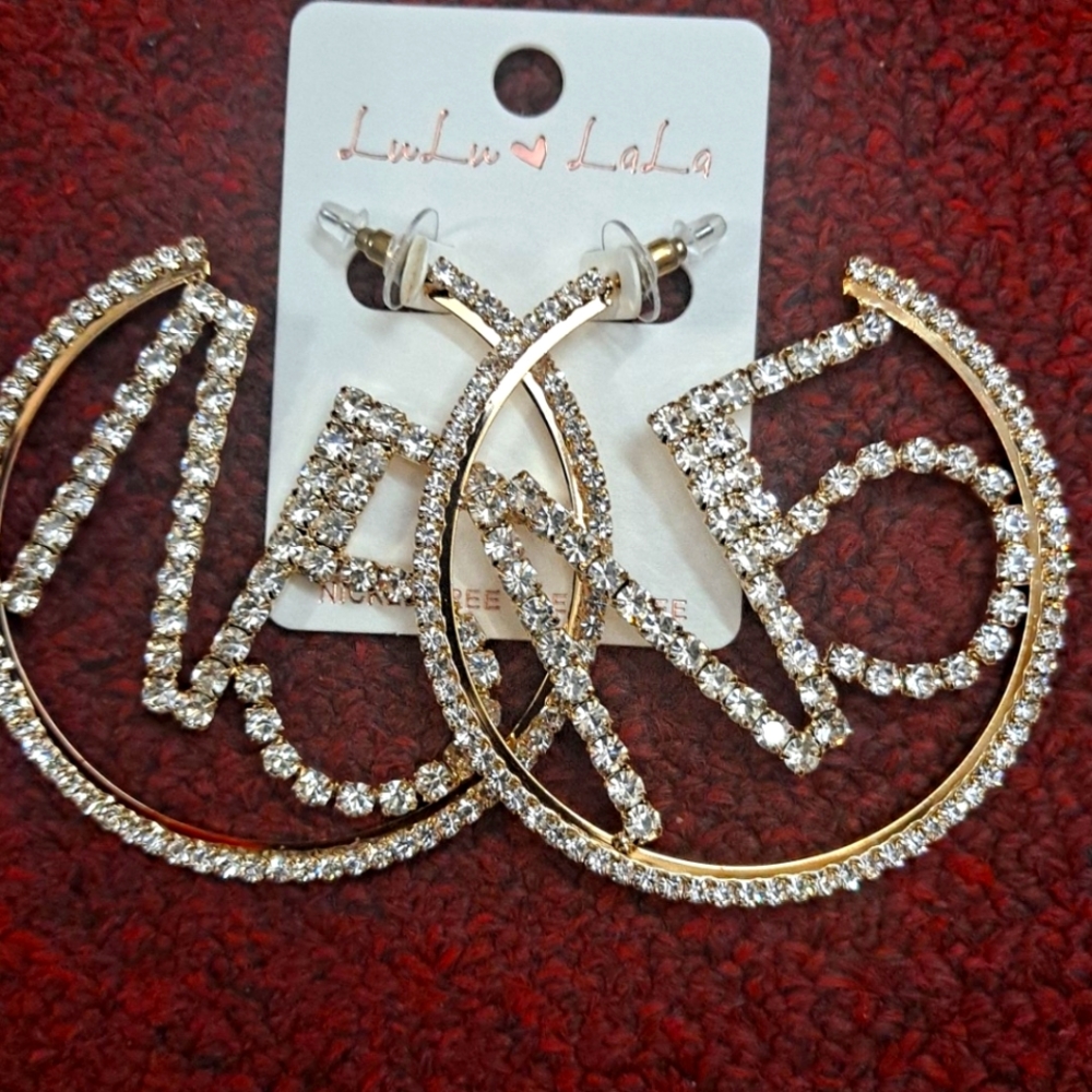 Bling fashion earring